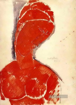 nackte maja Ölbilder verkaufen - nackte Büste 1915 Amedeo Modigliani